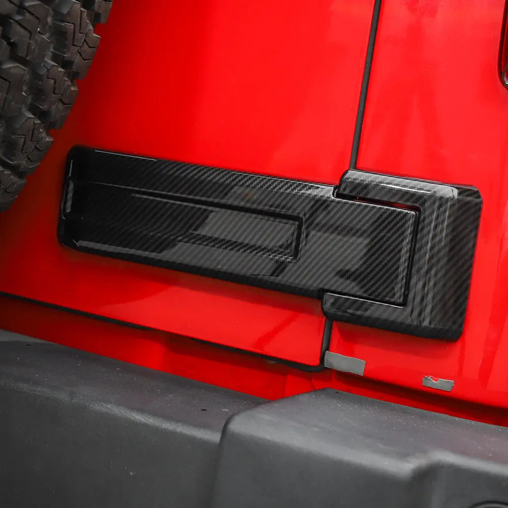 For 2007-2018 Jeep Wrangler JK JKU Tailgate Hinge Spare Tire Bracket Cover Trim