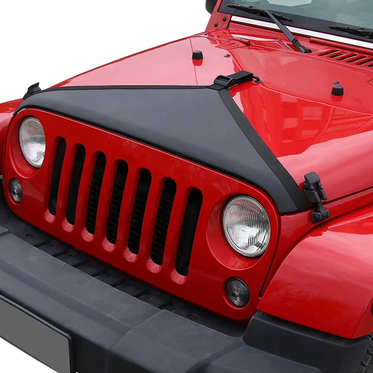 For 2007-2018 Jeep JK JKU Hood Cover Engine Hood Bra Front Protector