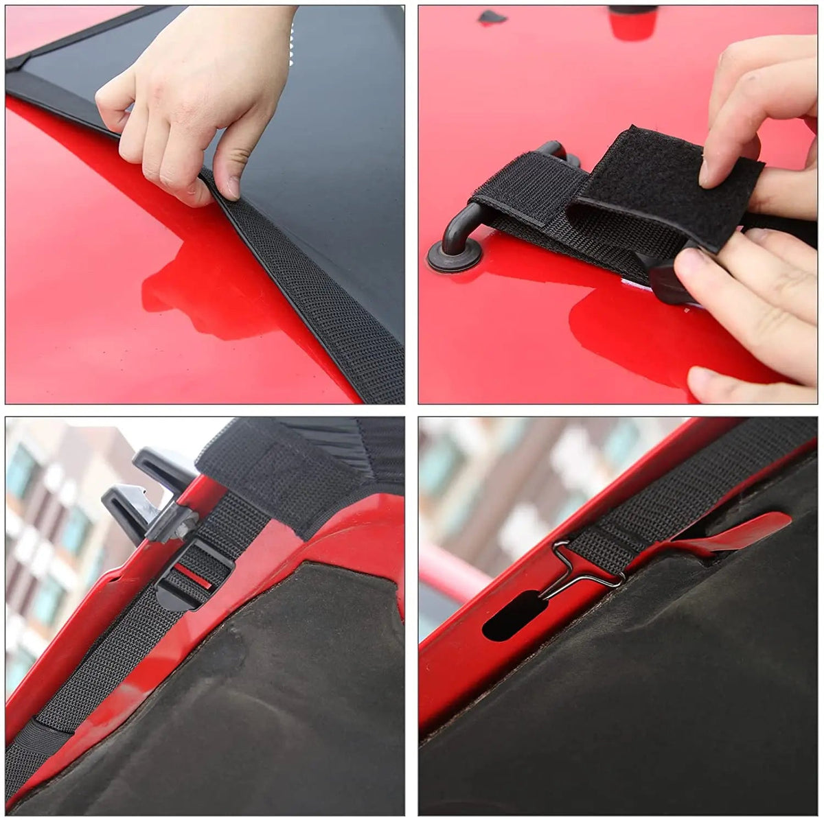 For 2007-2018 Jeep JK JKU Hood Cover Engine Hood Bra Front Protector