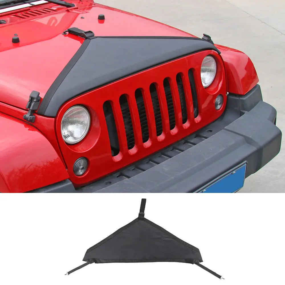For 2007-2018 Jeep JK JKU Hood Cover Engine Hood Bra Front Protector