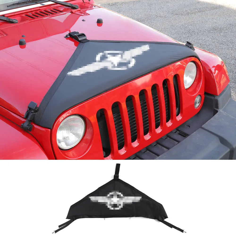 For 2007-2018 Jeep JK JKU Hood Cover Engine Hood Bra Front Protector
