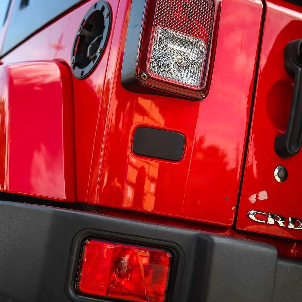 For 2007-2018 Jeep JK JKU Rear License Plate Deletion Panel Trim Cover 1PC