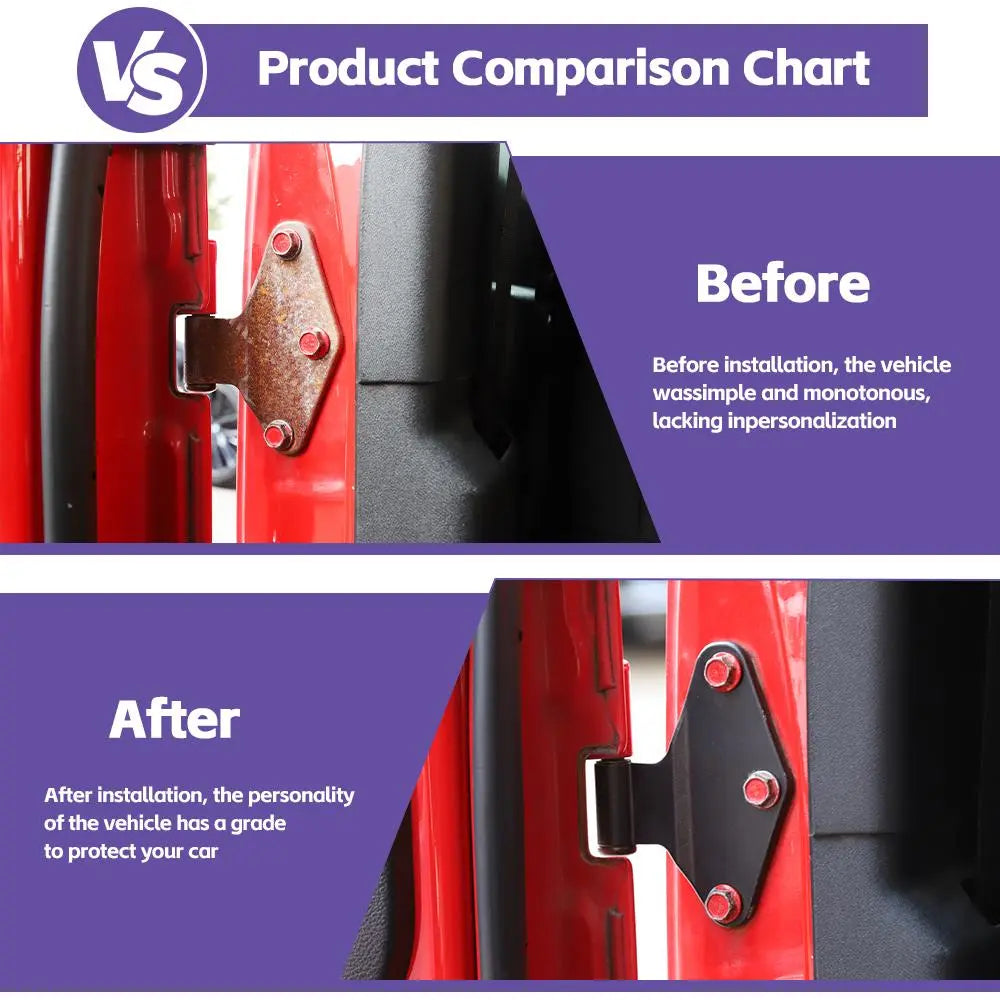 For 2007-2018 Jeep Wrangler JK 2/4 Door Inner Door Body Hinge Original Car