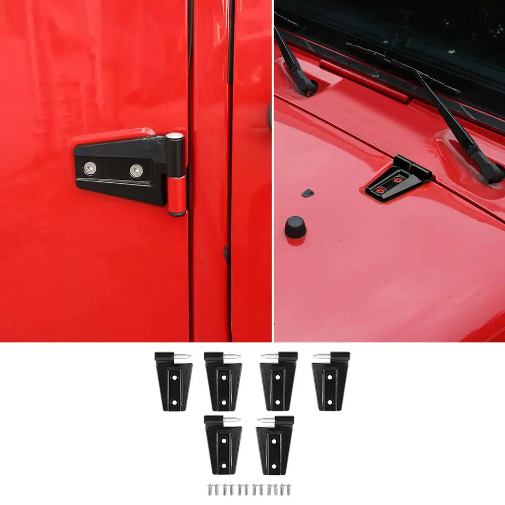 For 2007-2018 Jeep Wrangler JK 2/4-Door Iron Replace Engine Hood Hinge Door Hinge Original Car Parts