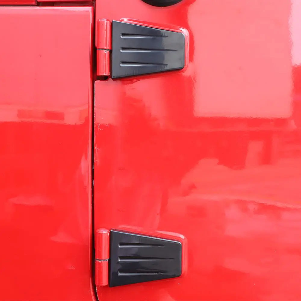 For 2007-2018 Jeep Wrangler JK 2 Door Hinge Cover Trim Upgrade Black