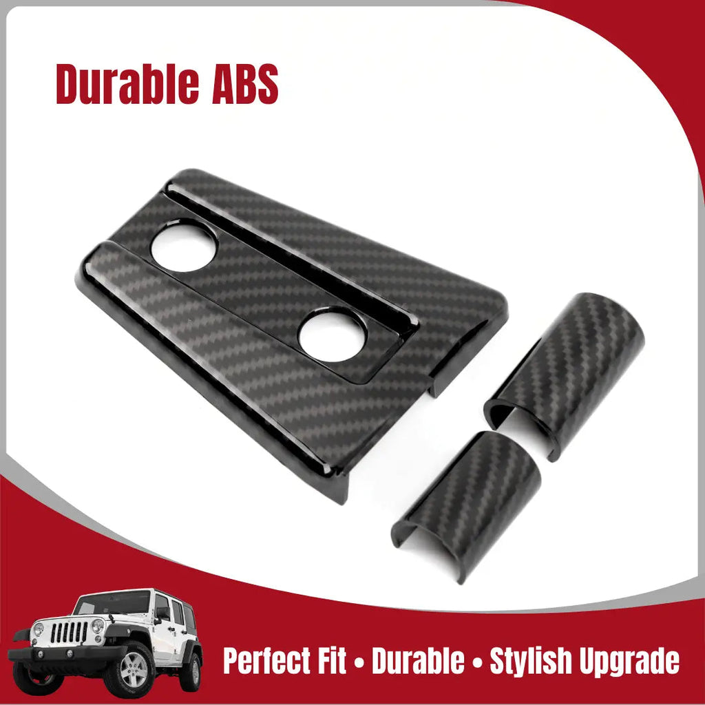 For 2007-2018 Jeep Wrangler JK 2-Door Hinge Covers Protector Trim Kit,4pcs