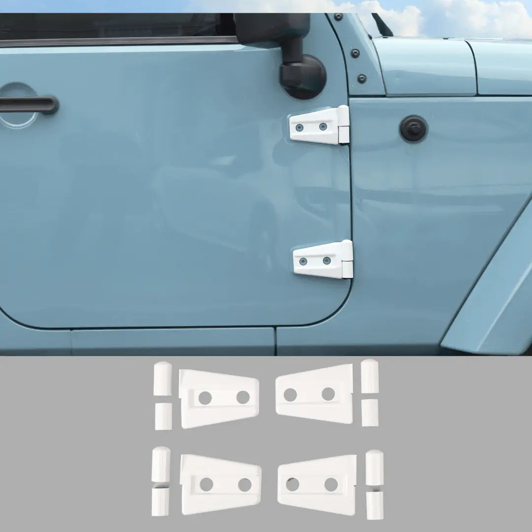 For 2007-2018 Jeep Wrangler JK 2-Door Hinge Covers Protector Trim Kit,4pcs