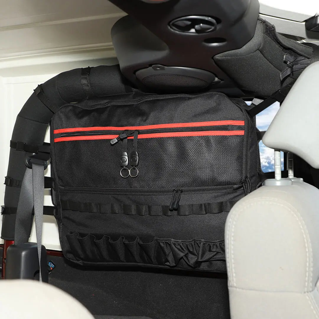 For 2007-2018 Jeep Wrangler JK 2 Door Rear Trunk Roll Bar Storage Bag（2 pcs）