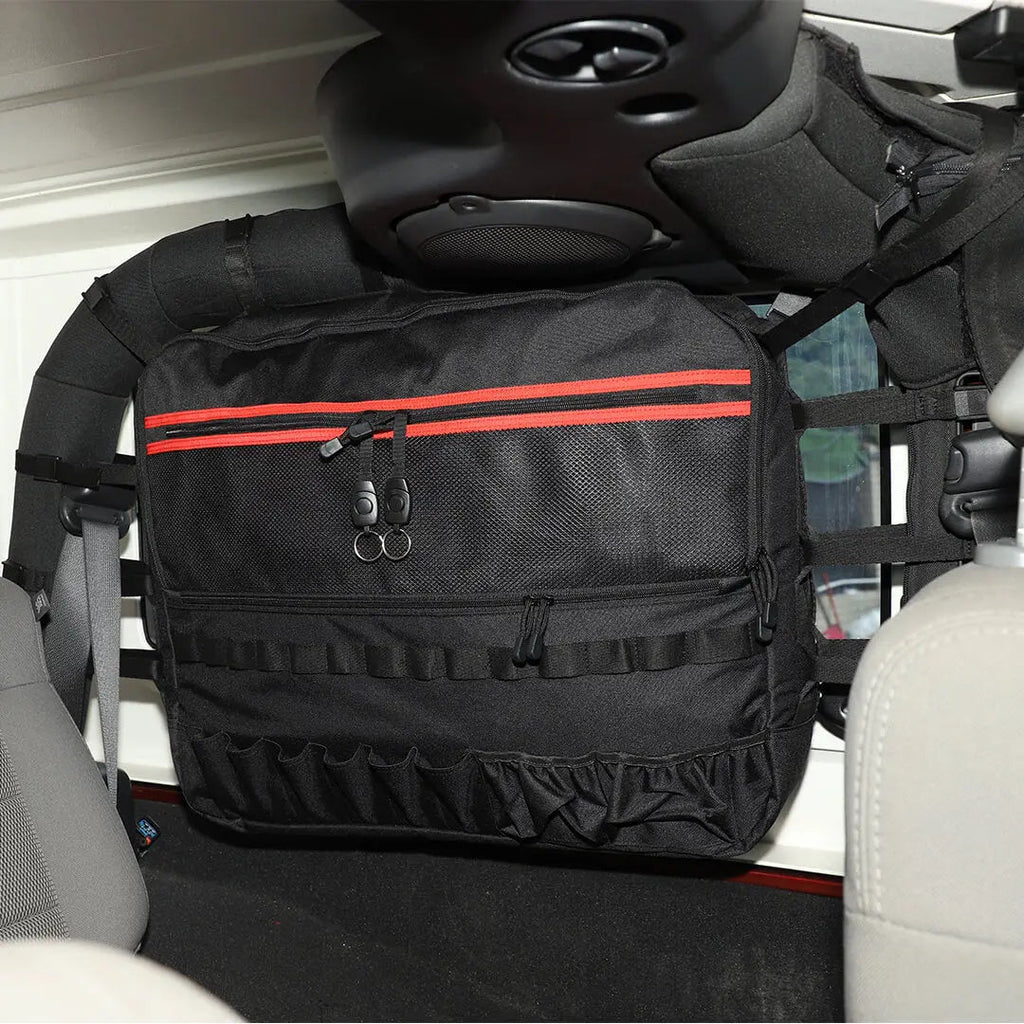 For 2007-2018 Jeep Wrangler JK 2 Door Rear Trunk Roll Bar Storage Bag（2 pcs）