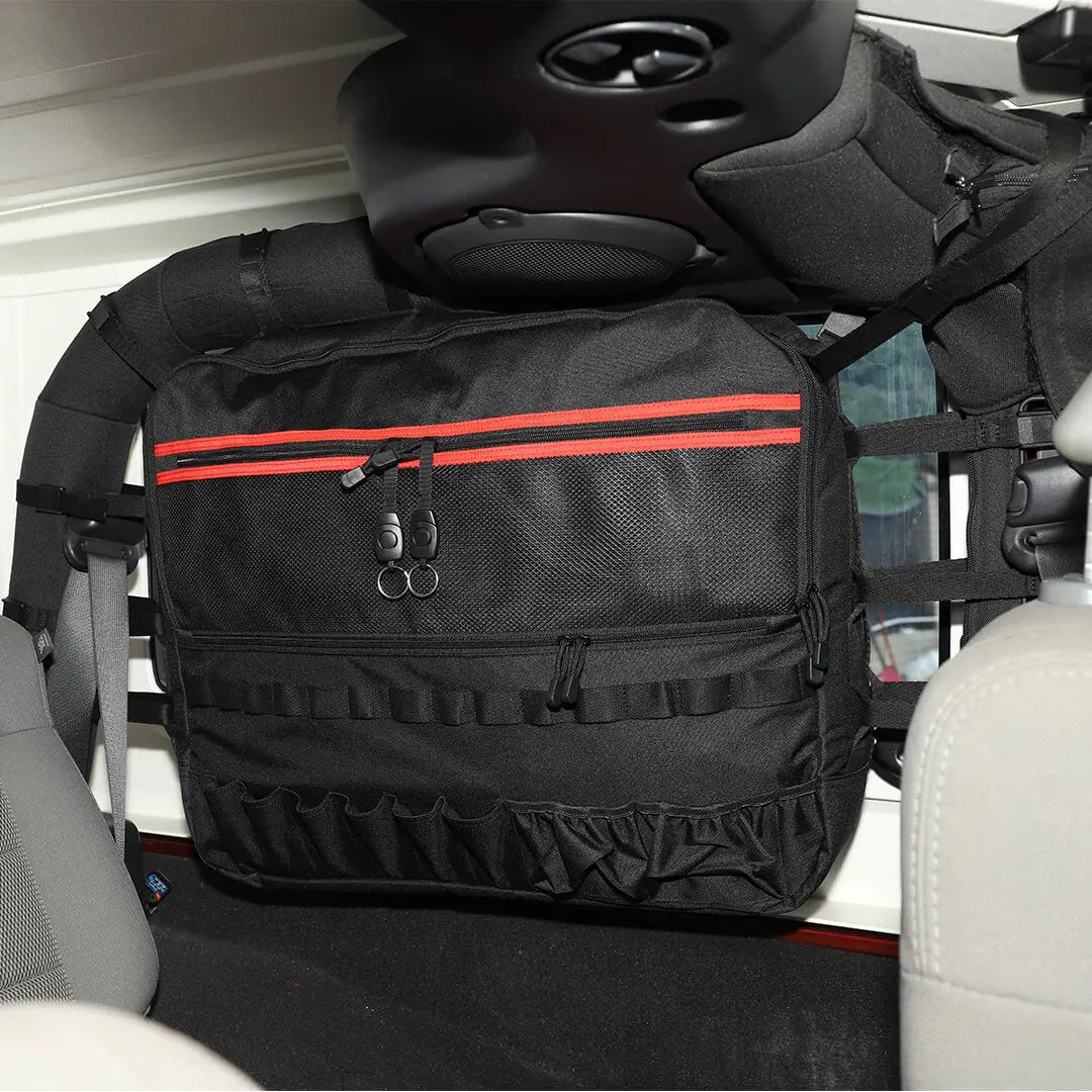 For 2007-2018 Jeep Wrangler JK 2 Door Rear Trunk Roll Bar Storage Bag（2 pcs）