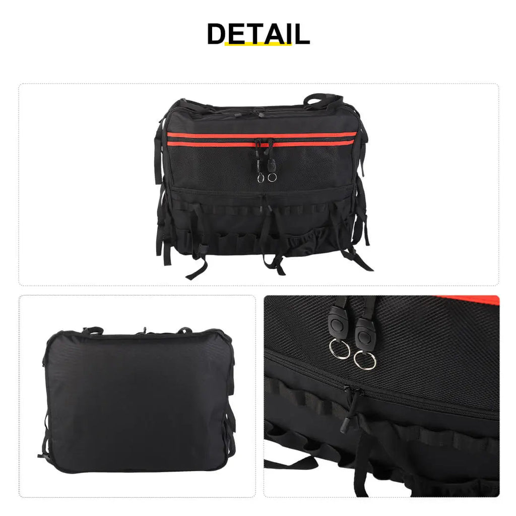 For 2007-2018 Jeep Wrangler JK 2 Door Rear Trunk Roll Bar Storage Bag（2 pcs）