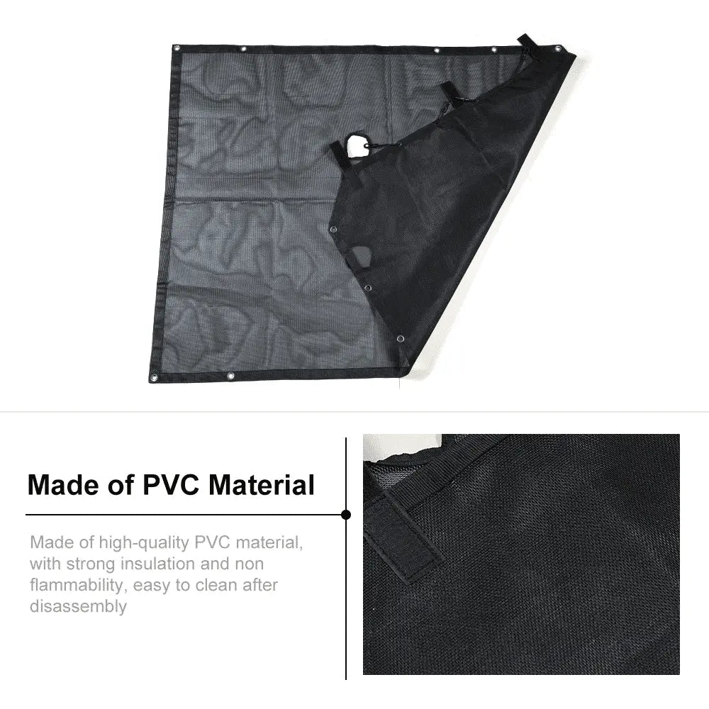 For 2007-2018 Jeep Wrangler JK 2-Door  Sunroof Sun Shade Insulation Net Black