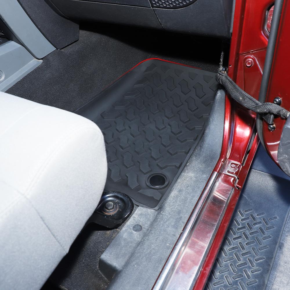 For 2007-2018 Jeep Wrangler JK 2-Door Waterproof Car Floor Foot Mats Replacement
