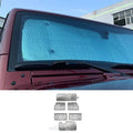 For 2007-2018 Jeep Wrangler JK 2-Door Windshield Full Window Sunshade Visors Full Set UV Block Cover×6