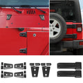 For 2007-2018 Jeep Wrangler JK 2-Door/Hood/Tailgate Hinge Trim Cover Kit (8 pcs)