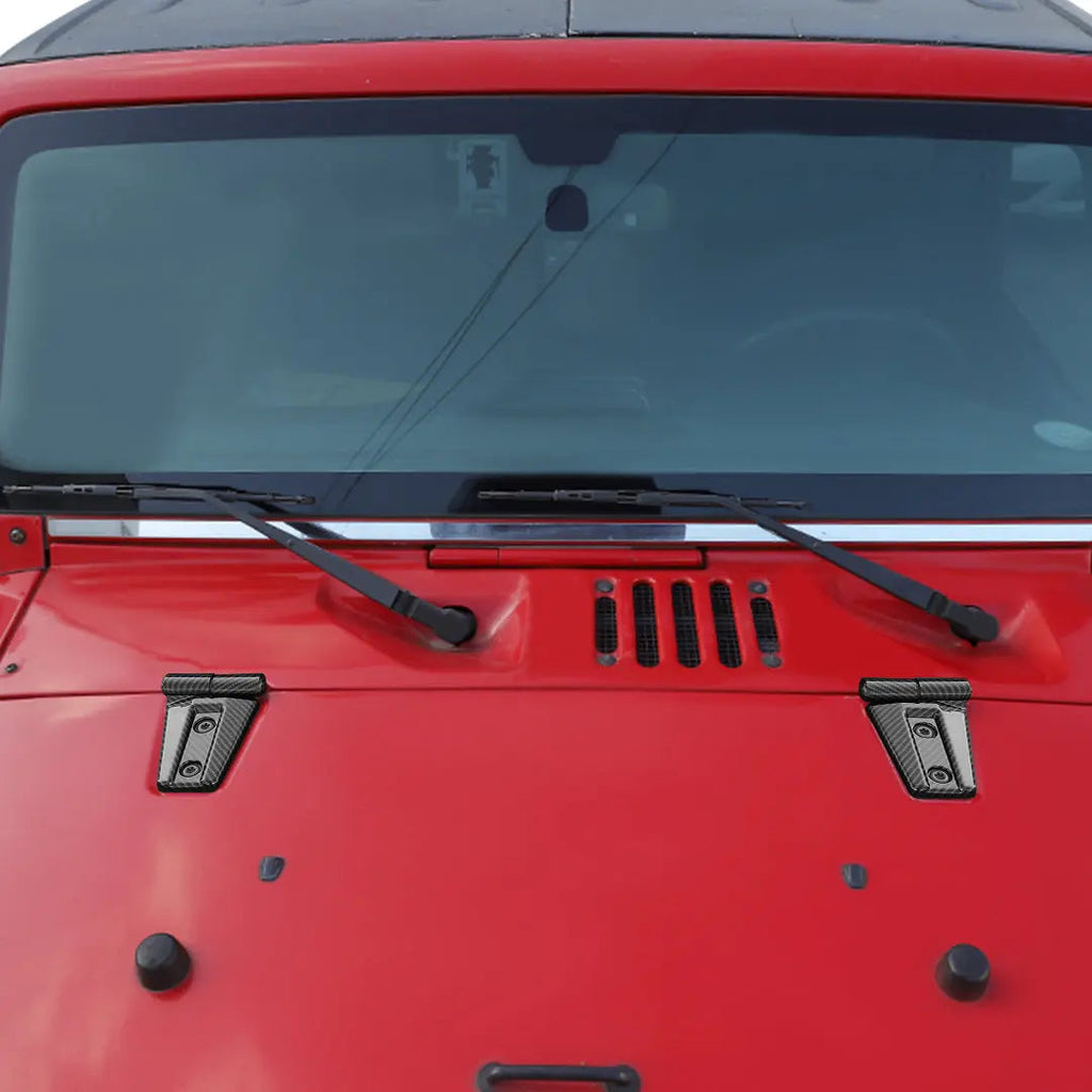 For 2007-2018 Jeep Wrangler JK 2-Door/Hood/Tailgate Hinge Trim Cover Kit (8 pcs)