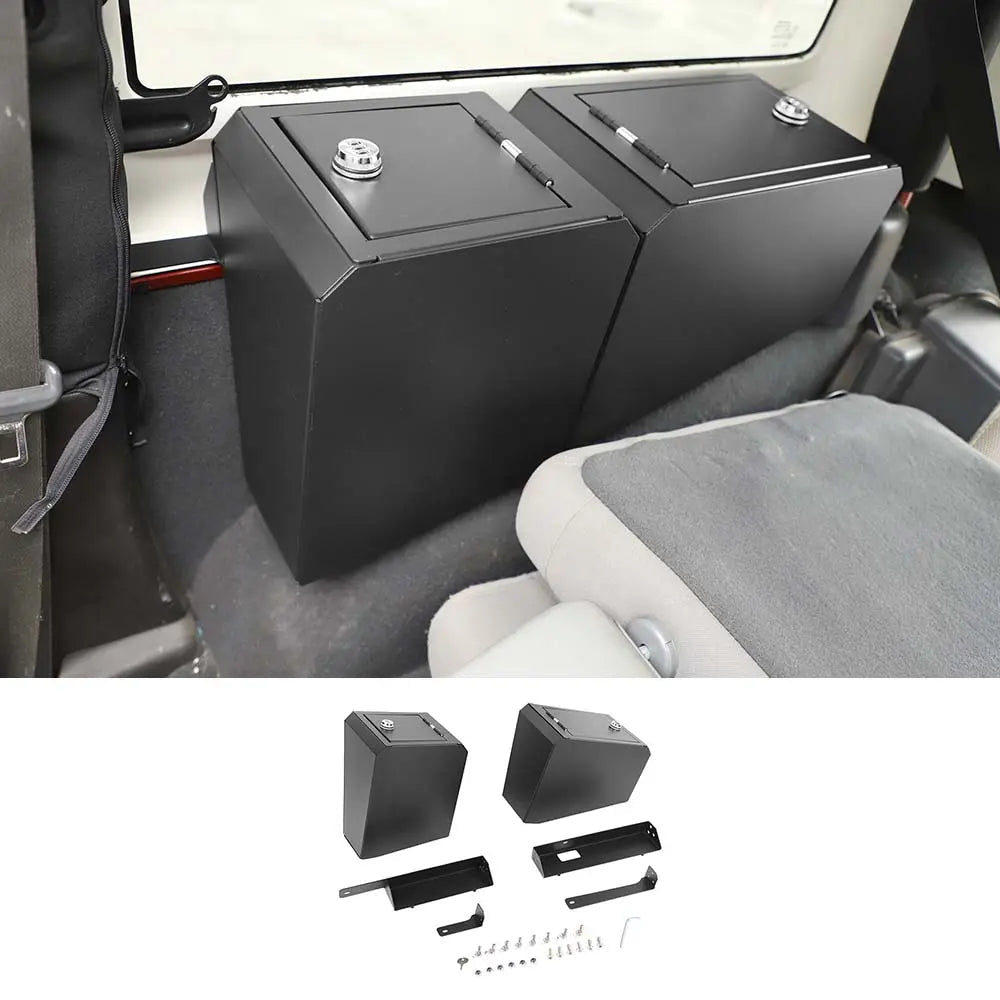For 2007-2018 Jeep Wrangler JK 2-Dr Trunk Security Storage Box with Combination Lock