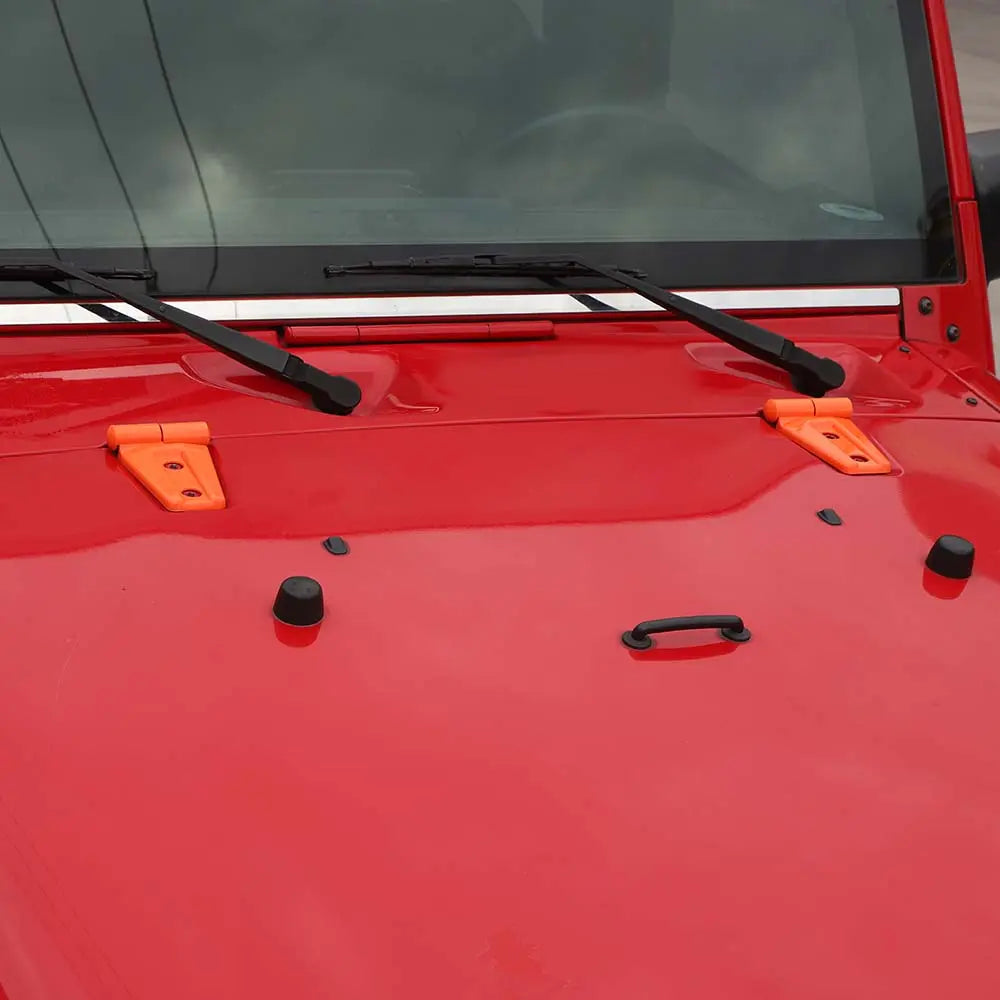 For 2007-2018 Jeep Wrangler JK 2 x Exterior Engine Hood Hinge Cover Trim
