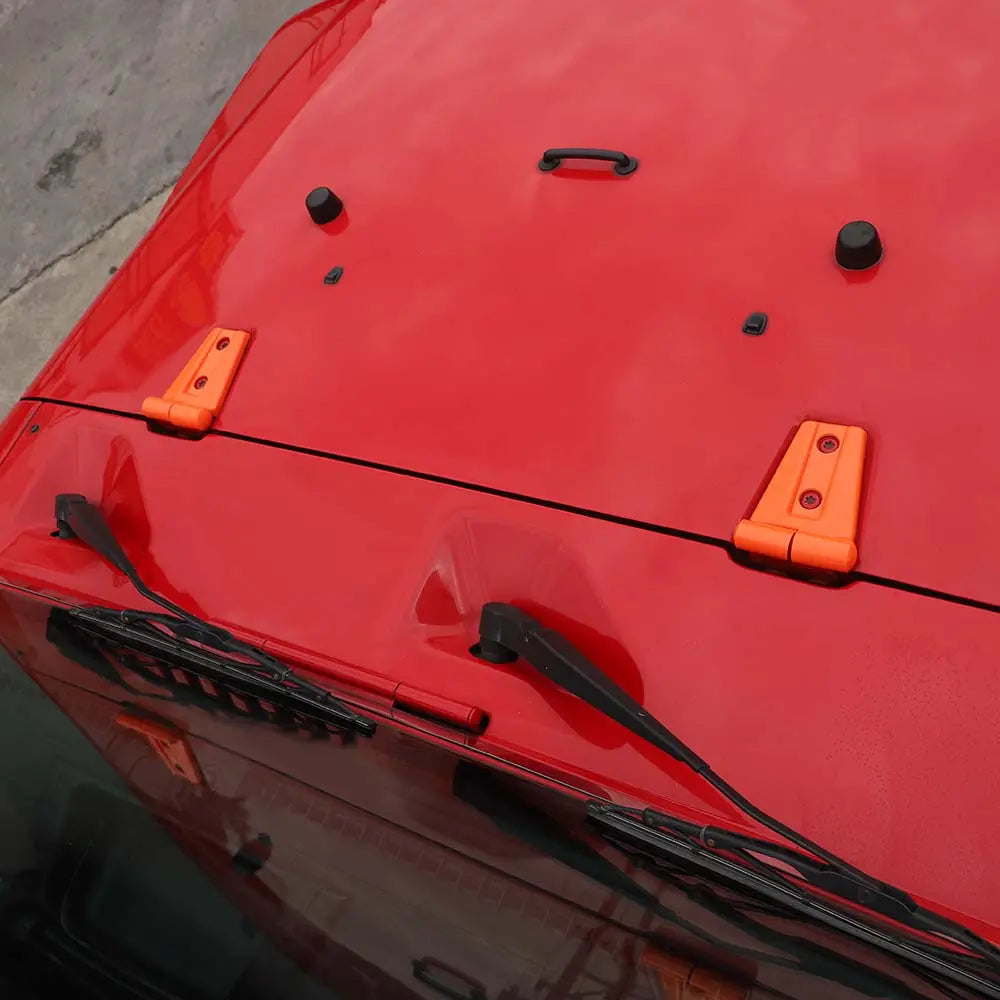 For 2007-2018 Jeep Wrangler JK 2 x Exterior Engine Hood Hinge Cover Trim