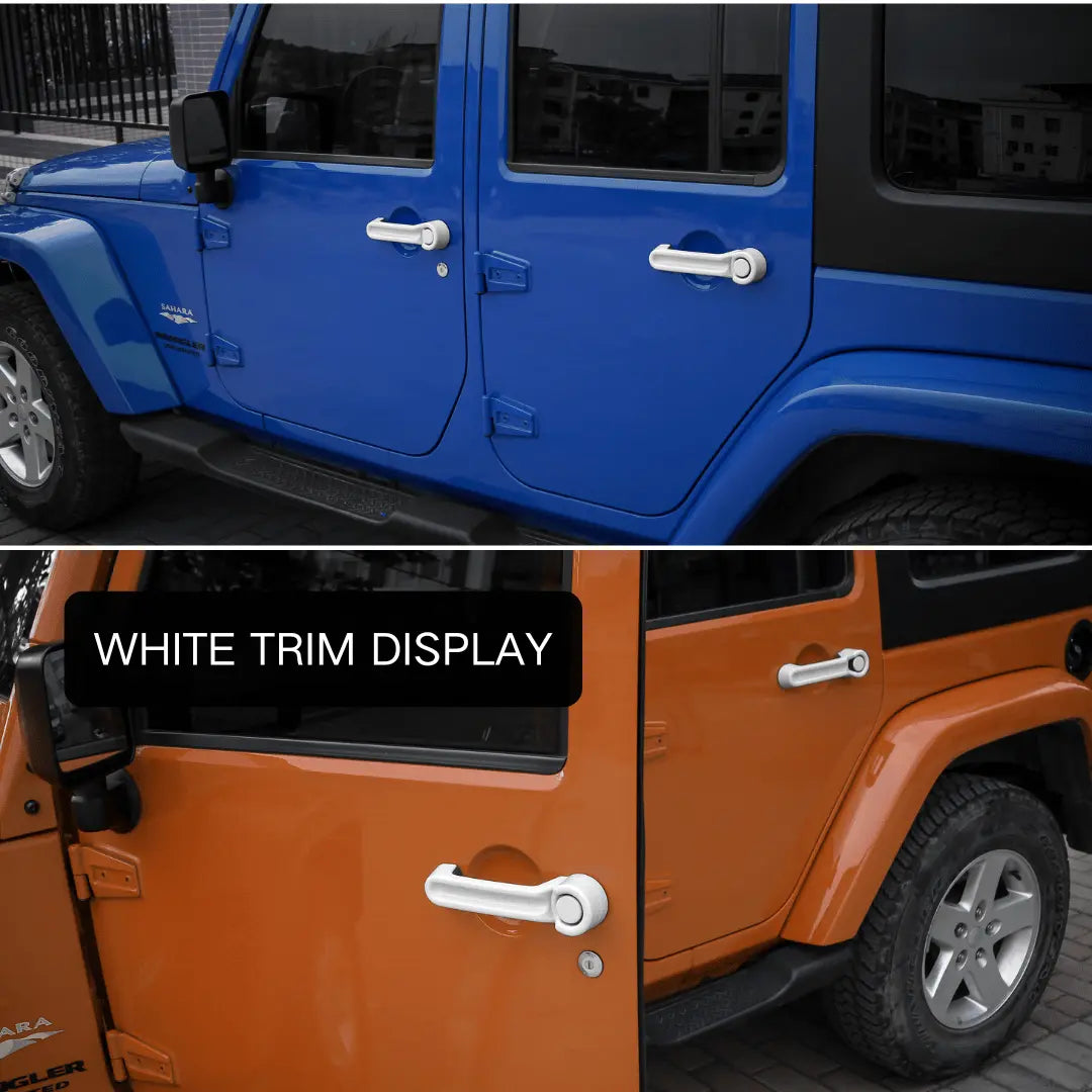 For 2007-2018 Jeep Wrangler JK 21 x Door Handle Hinge Cover Hood Rubber Head Cap Trim Cover Kit