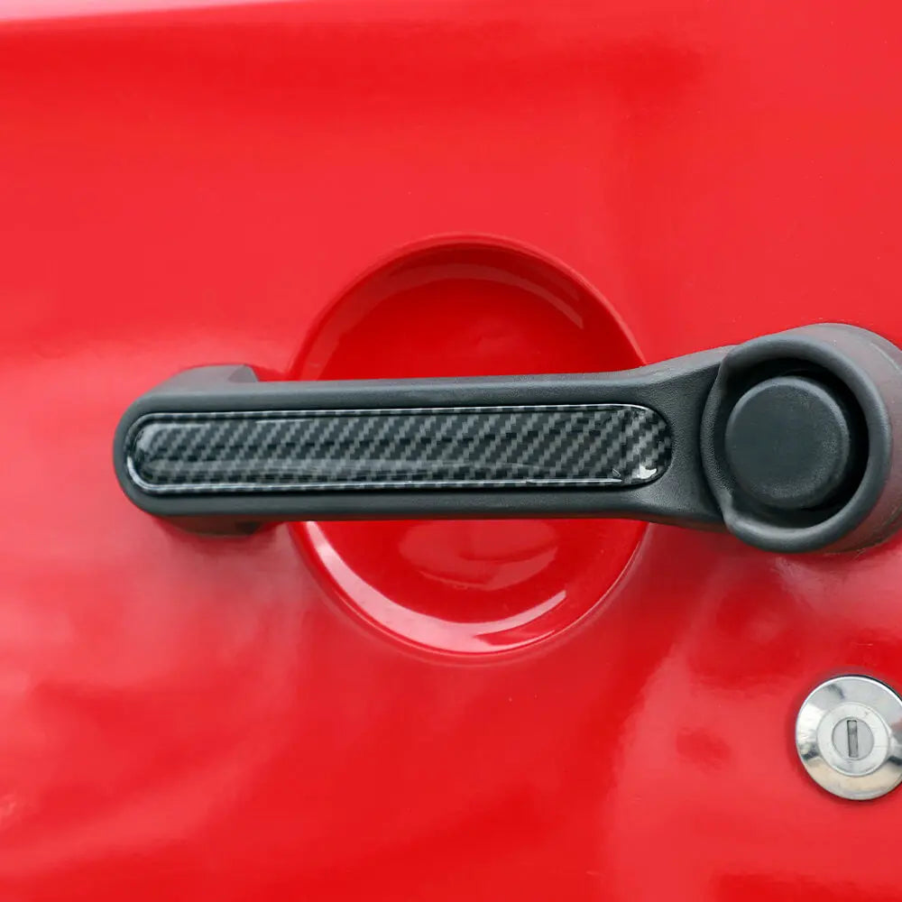 For 2007-2018 Jeep Wrangler JK 2Door Door Handle Trim Cover Strips Trim