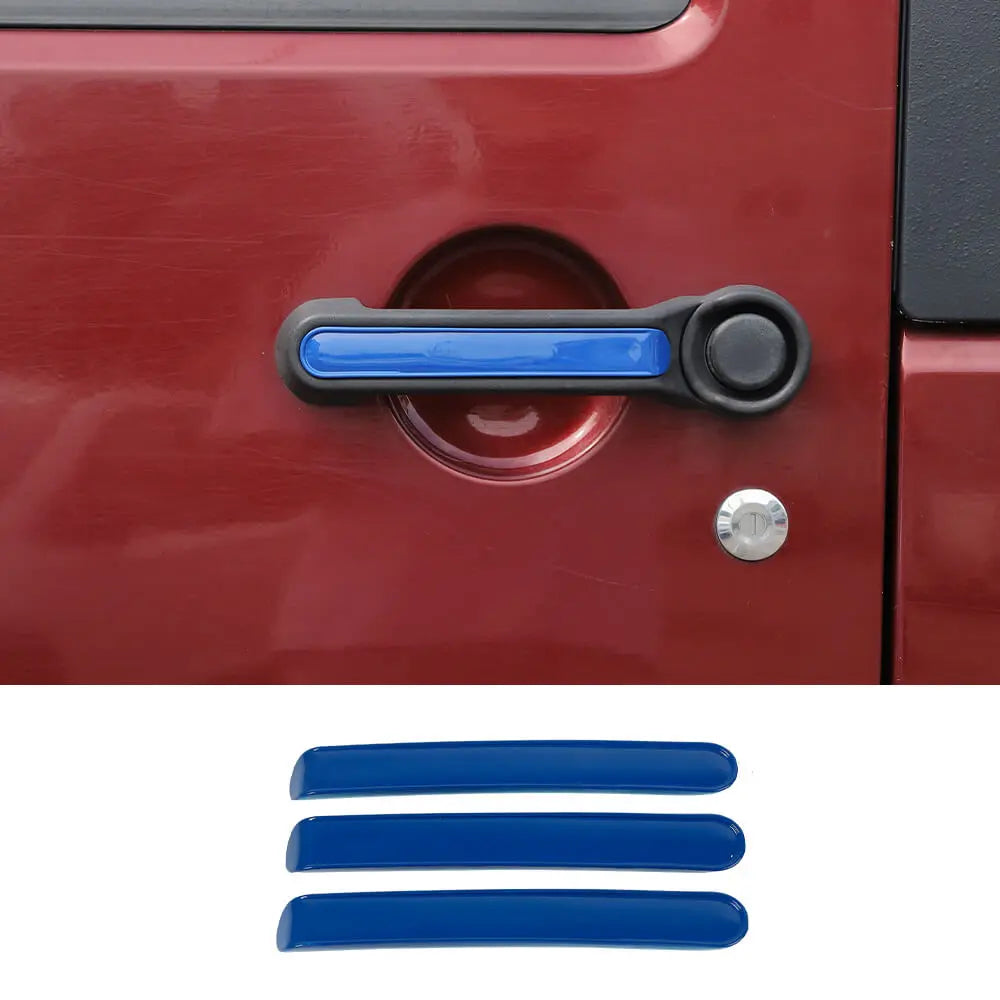 For 2007-2018 Jeep Wrangler JK 2Door Door Handle Trim Cover Strips Trim