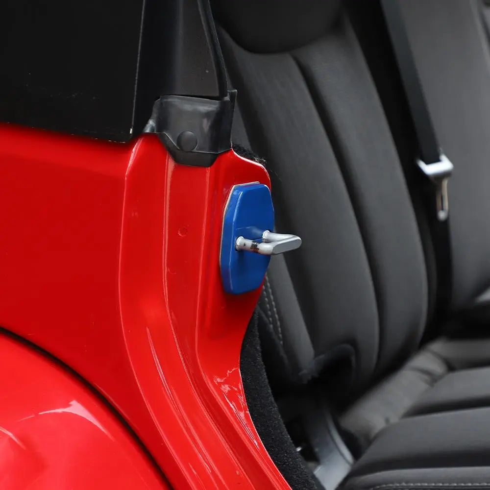 For 2007-2018 Jeep Wrangler JK 2Door Interior Door Lock Cover Protection Trim