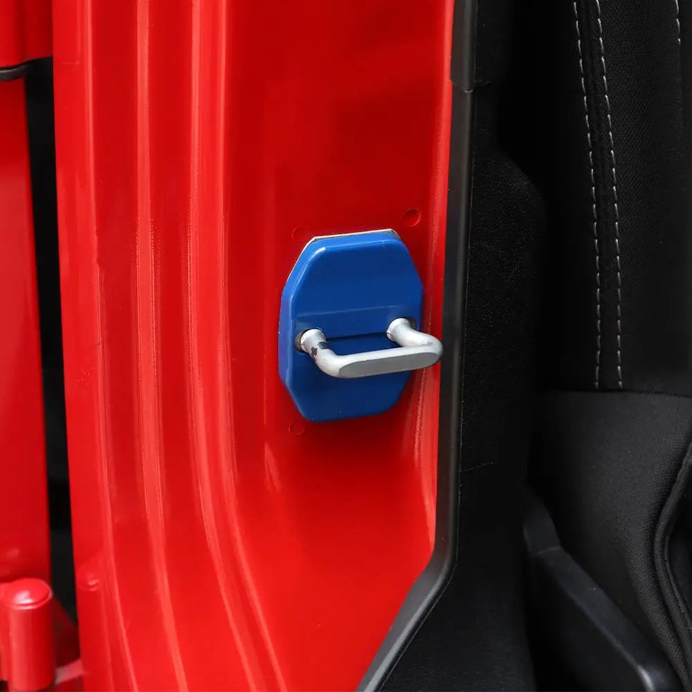 For 2007-2018 Jeep Wrangler JK 2Door Interior Door Lock Cover Protection Trim