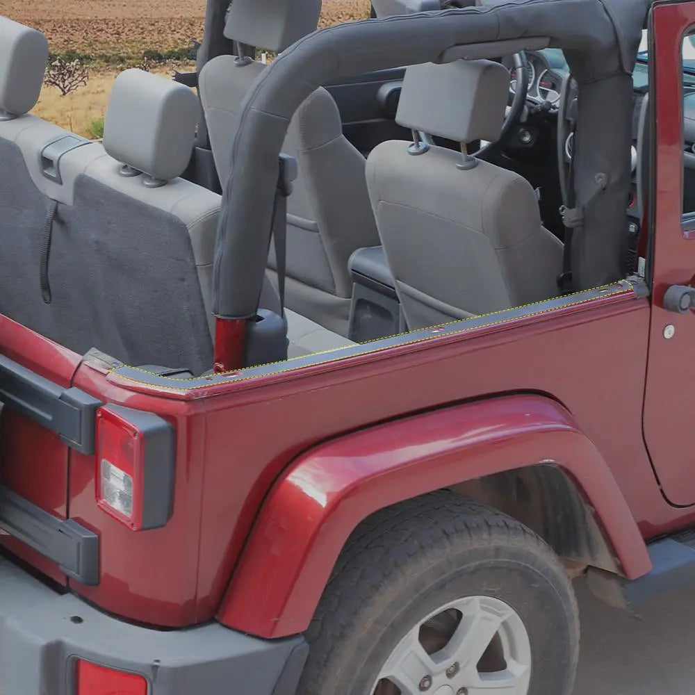 For 2007-2018 Jeep Wrangler JK 2Door Roof-Off Hardtop Mounting Rail Protector Pads