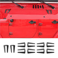 For 2007-2018 Jeep Wrangler JK 4 Door Hood Hinge & Door Hinge Trim Cover Trim Kit（10 pcs）