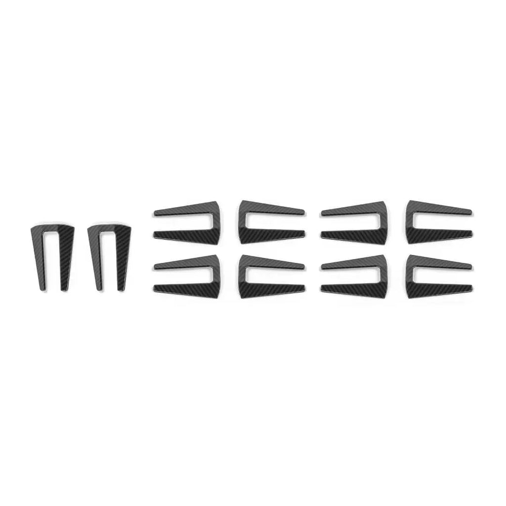 For 2007-2018 Jeep Wrangler JK 4 Door Hood Hinge & Door Hinge Trim Cover Trim Kit（10 pcs）