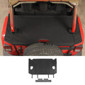 For 2007-2018 Jeep Wrangler JK 4-Door Rear Cargo Cover Privacy Shade Trunk Luggage Cover Waterproof