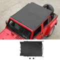 For 2007-2018 Jeep Wrangler JK 4 Door Sunshade Soft Top Sunbonnet Nylon Fabric