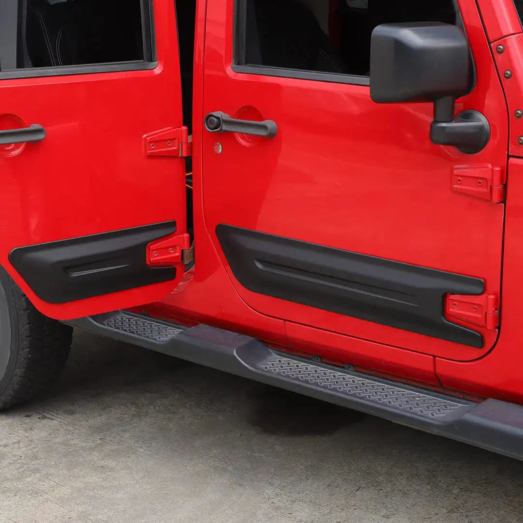 For 2007-2018 Jeep Wrangler JK 4-Door Version Car Door Anti Scratch Protective Panel Cover (4 pcs)