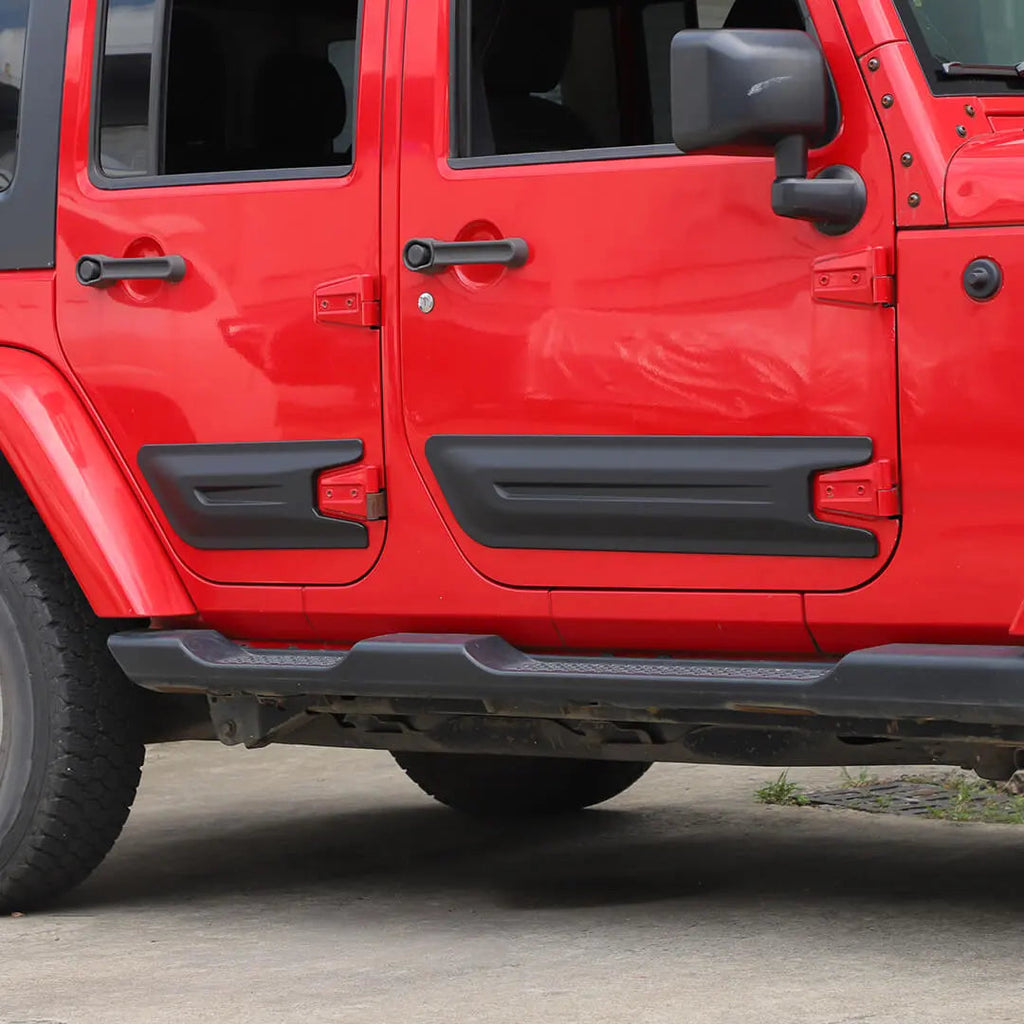 For 2007-2018 Jeep Wrangler JK 4-Door Version Car Door Anti Scratch Protective Panel Cover (4 pcs)