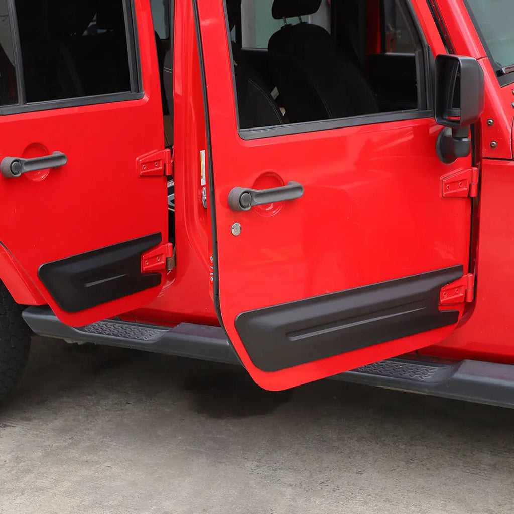 For 2007-2018 Jeep Wrangler JK 4-Door Version Car Door Anti Scratch Protective Panel Cover (4 pcs)