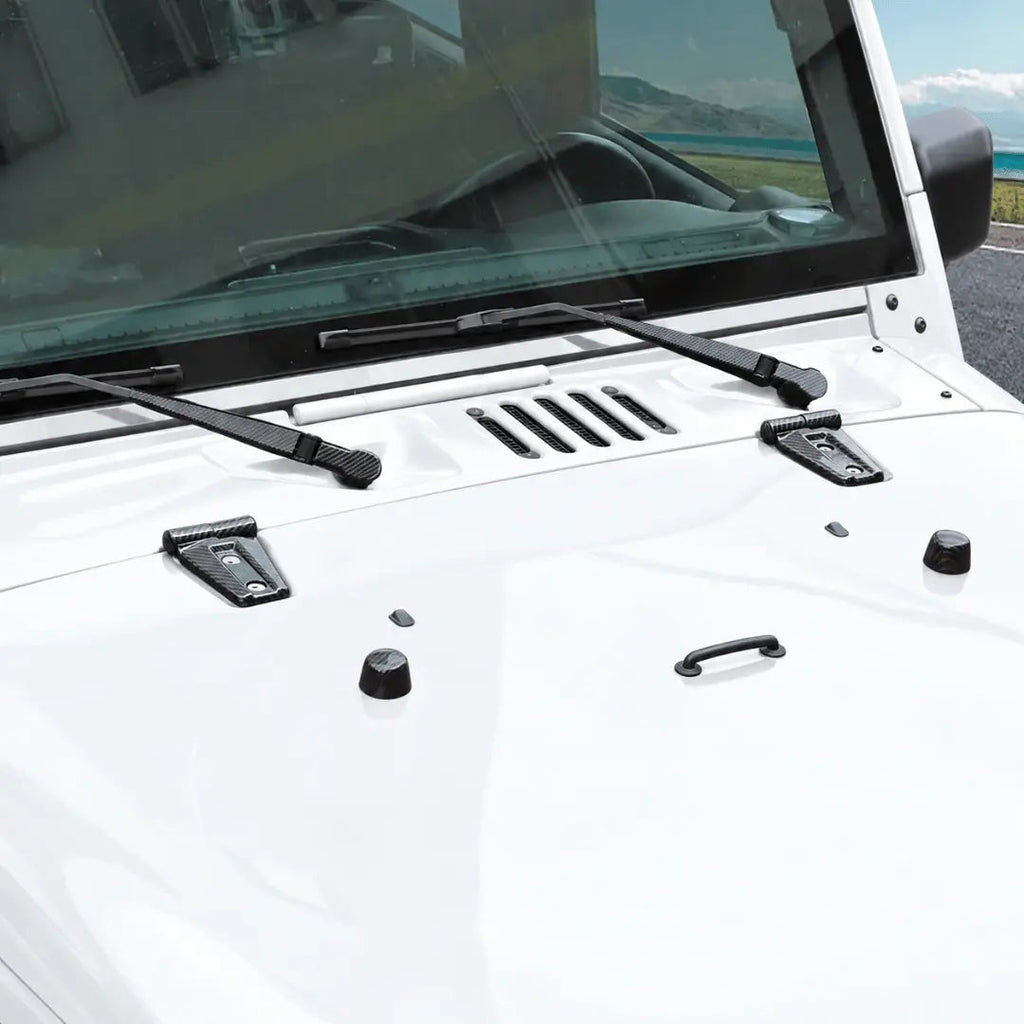 For 2007-2018 Jeep Wrangler JK 4-Door Version Full Set Exterior Decoration Hinges Trims Cover Kit (31 pcs)