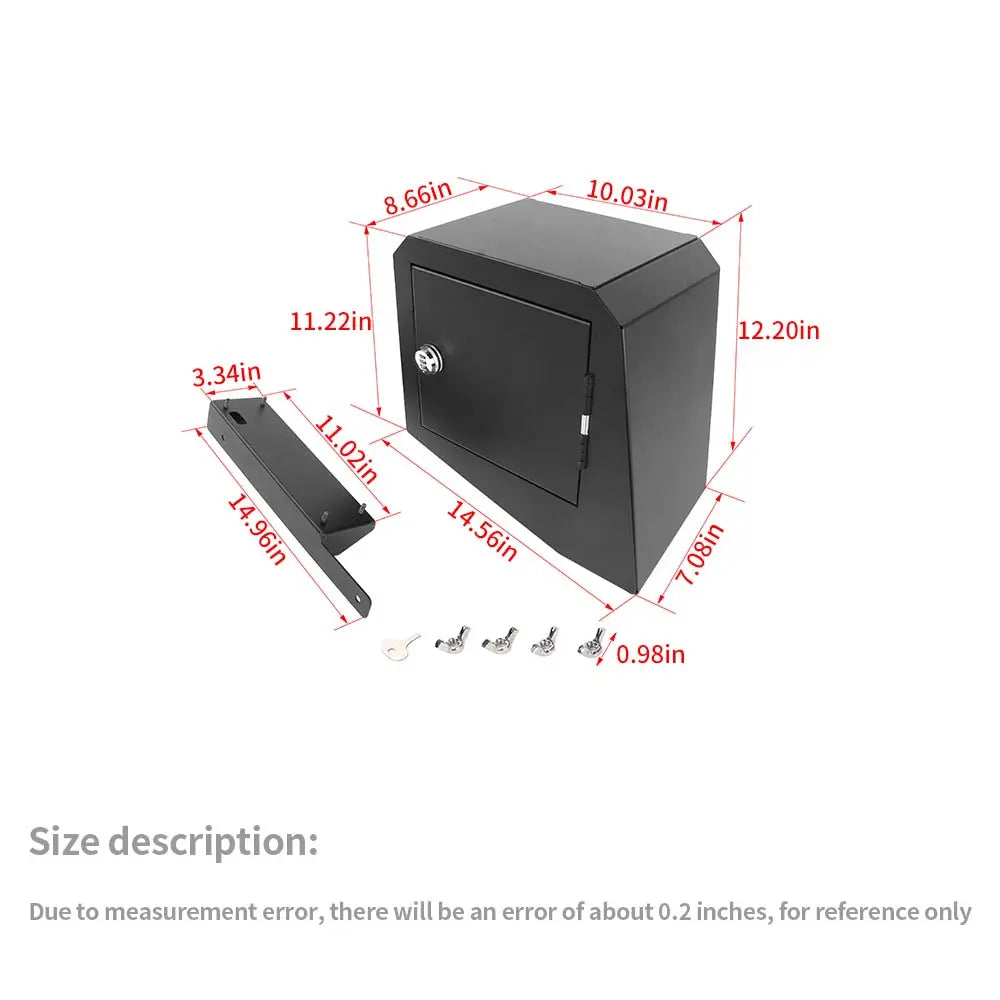 For 2007-2018 Jeep Wrangler JK 4-Dr Trunk Security Storage Box with Lock