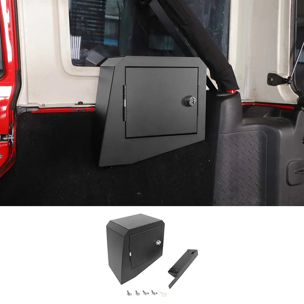 For 2007-2018 Jeep Wrangler JK 4-Dr Trunk Security Storage Box with Lock