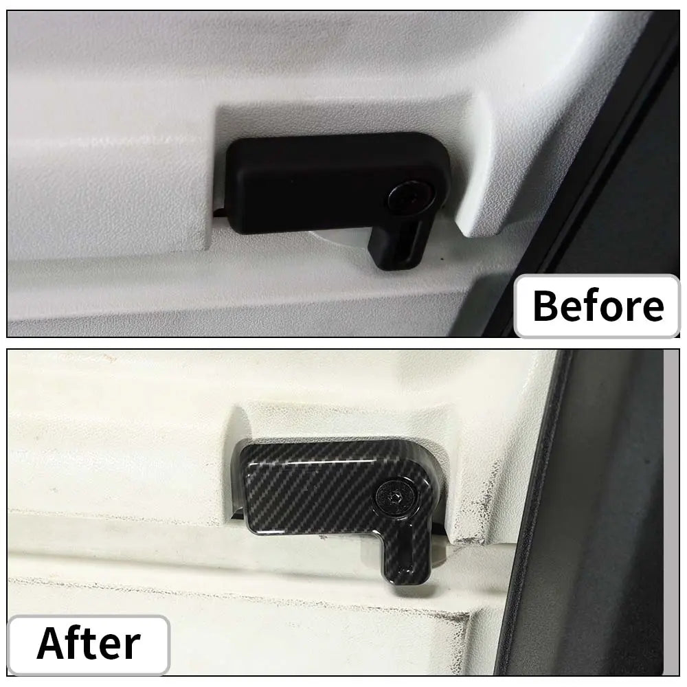 For 2007-2018 Jeep Wrangler JK 4 x Hardtop Release Roof Remove Handle Cover Trim ABS