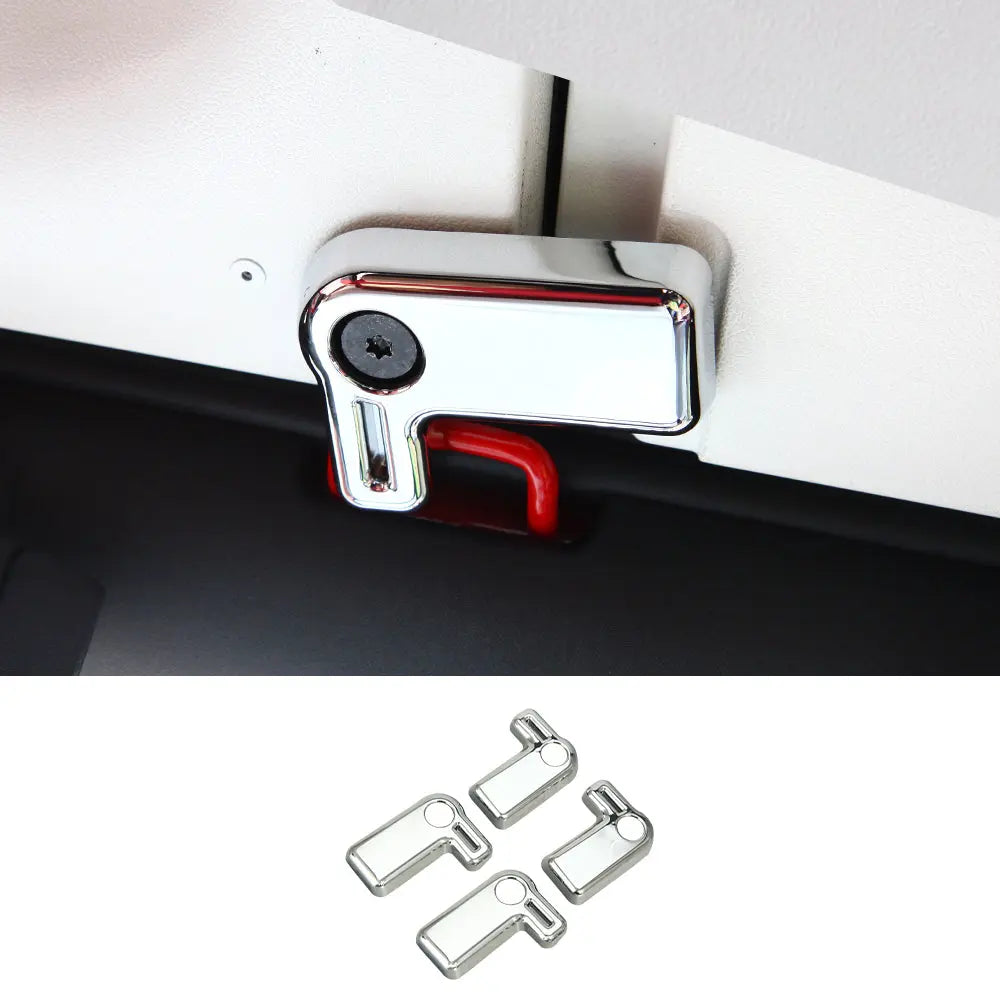 For 2007-2018 Jeep Wrangler JK 4 x Hardtop Release Roof Remove Handle Cover Trim ABS