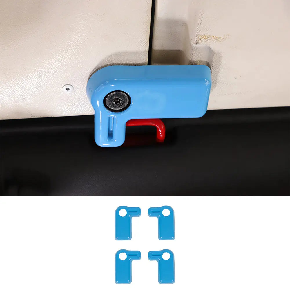 For 2007-2018 Jeep Wrangler JK 4 x Hardtop Release Roof Remove Handle Cover Trim ABS