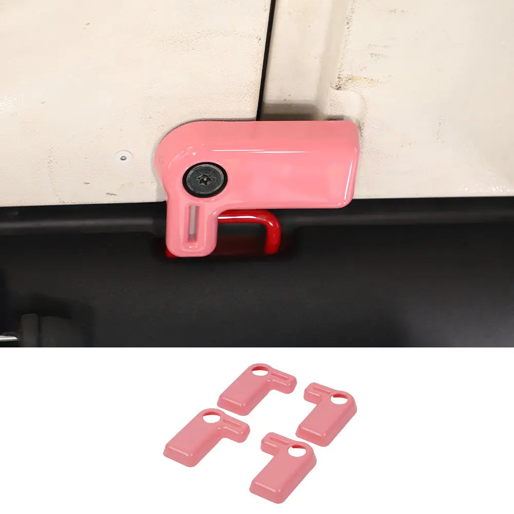 For 2007-2018 Jeep Wrangler JK 4 x Hardtop Release Roof Remove Handle Cover Trim ABS