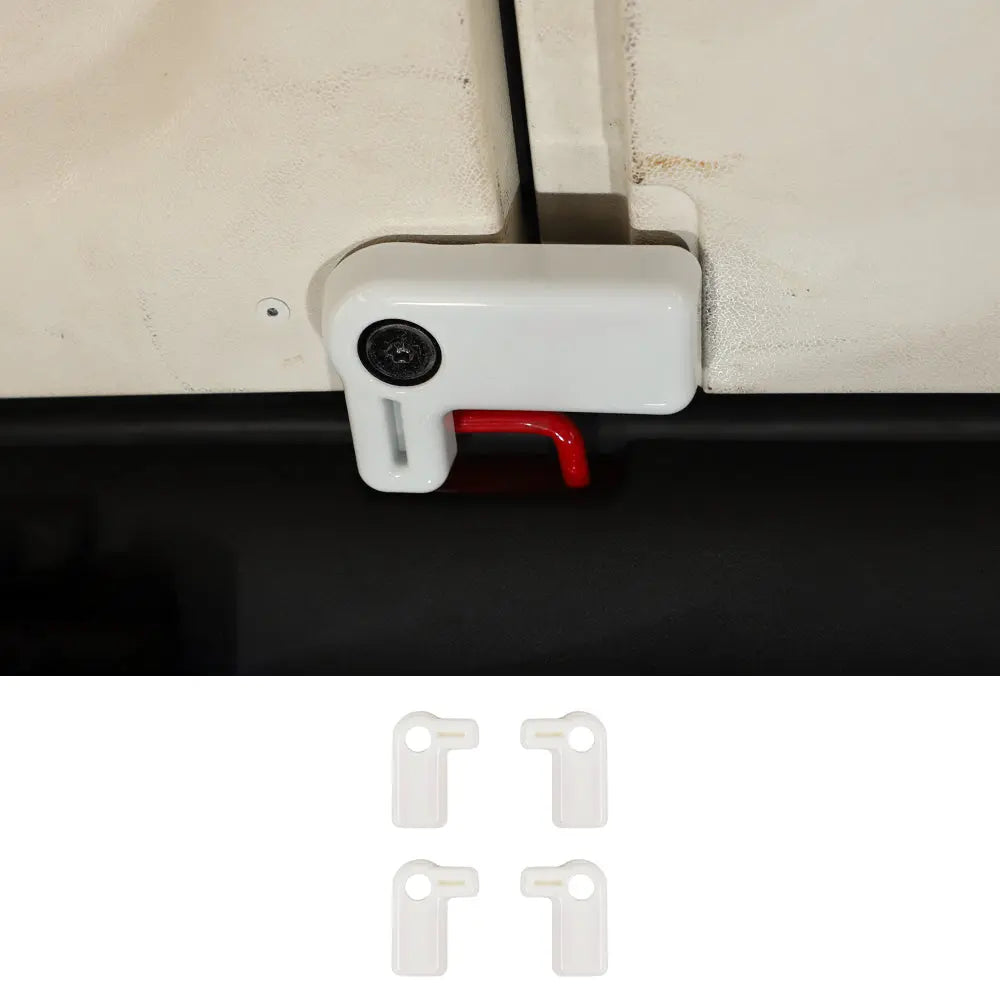 For 2007-2018 Jeep Wrangler JK 4 x Hardtop Release Roof Remove Handle Cover Trim ABS