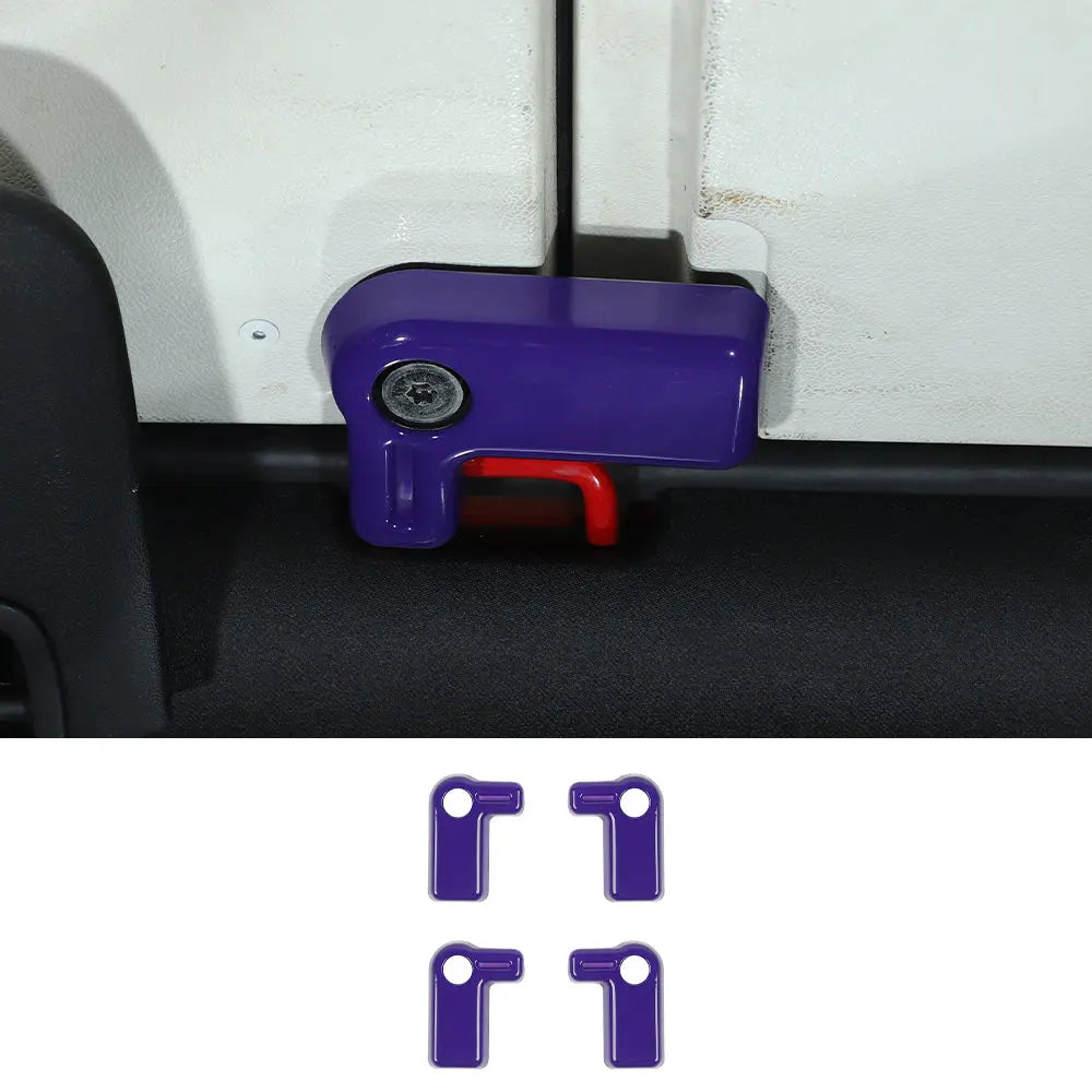 For 2007-2018 Jeep Wrangler JK 4 x Hardtop Release Roof Remove Handle Cover Trim ABS