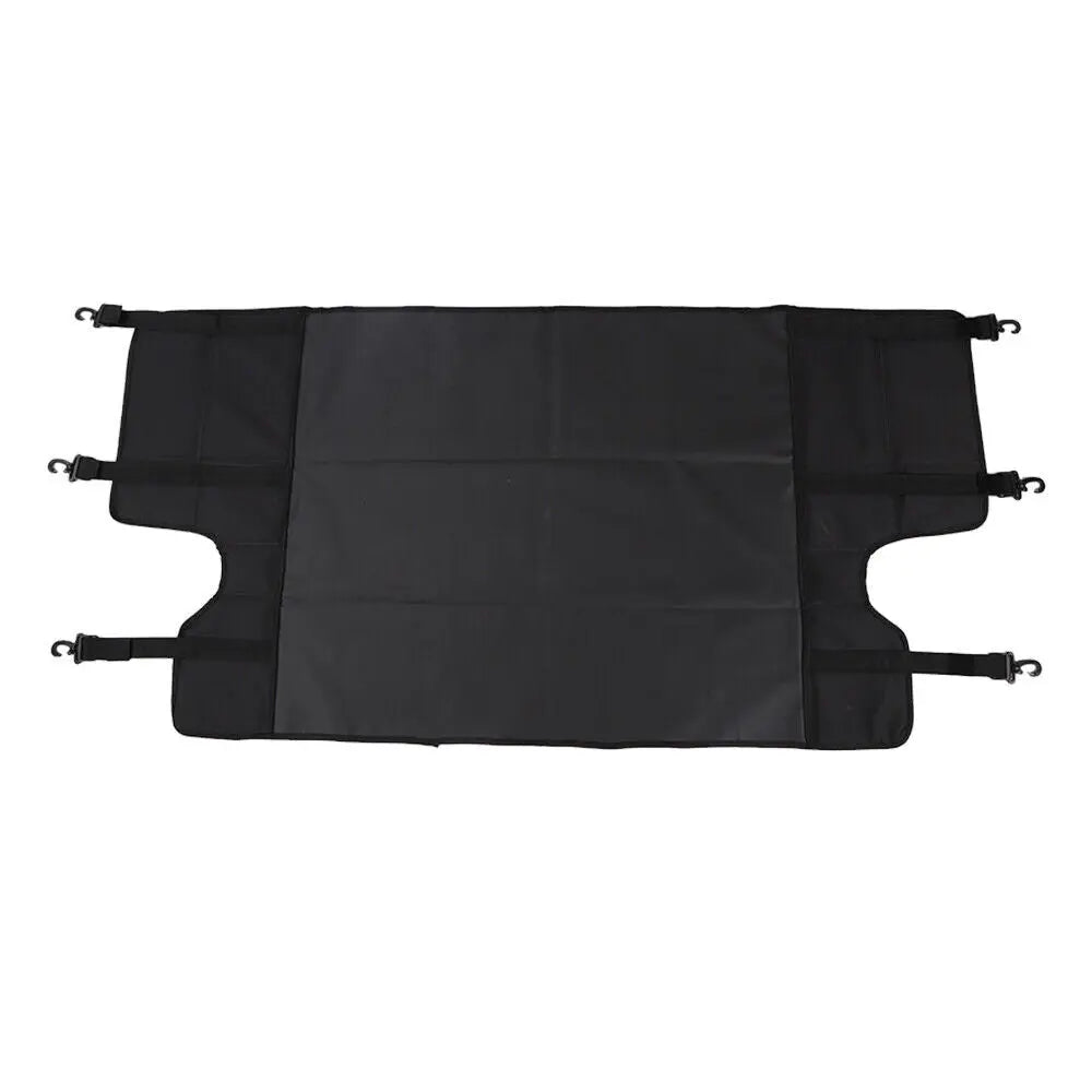 For 2007-2018 Jeep Wrangler JK 4Door Car Rear Trunk Shade Cargo Cover Curtain Black
