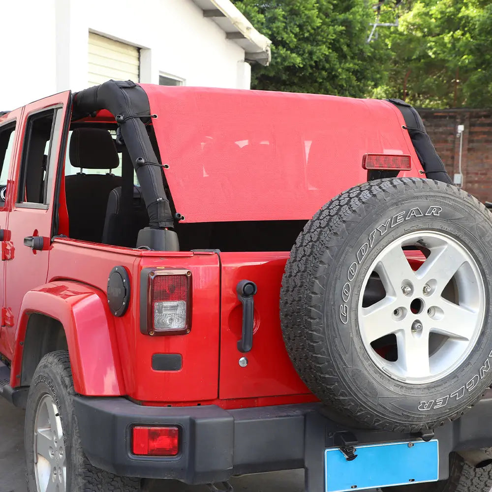 For 2007-2018 Jeep Wrangler JK 4Door Cargo Sun Screen Shade Insulation Net