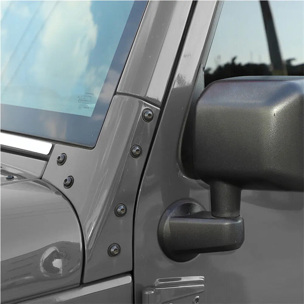 For 2007-2018 Jeep Wrangler JK 6× Steel Front Windshield Frame Hinge Torx Screws