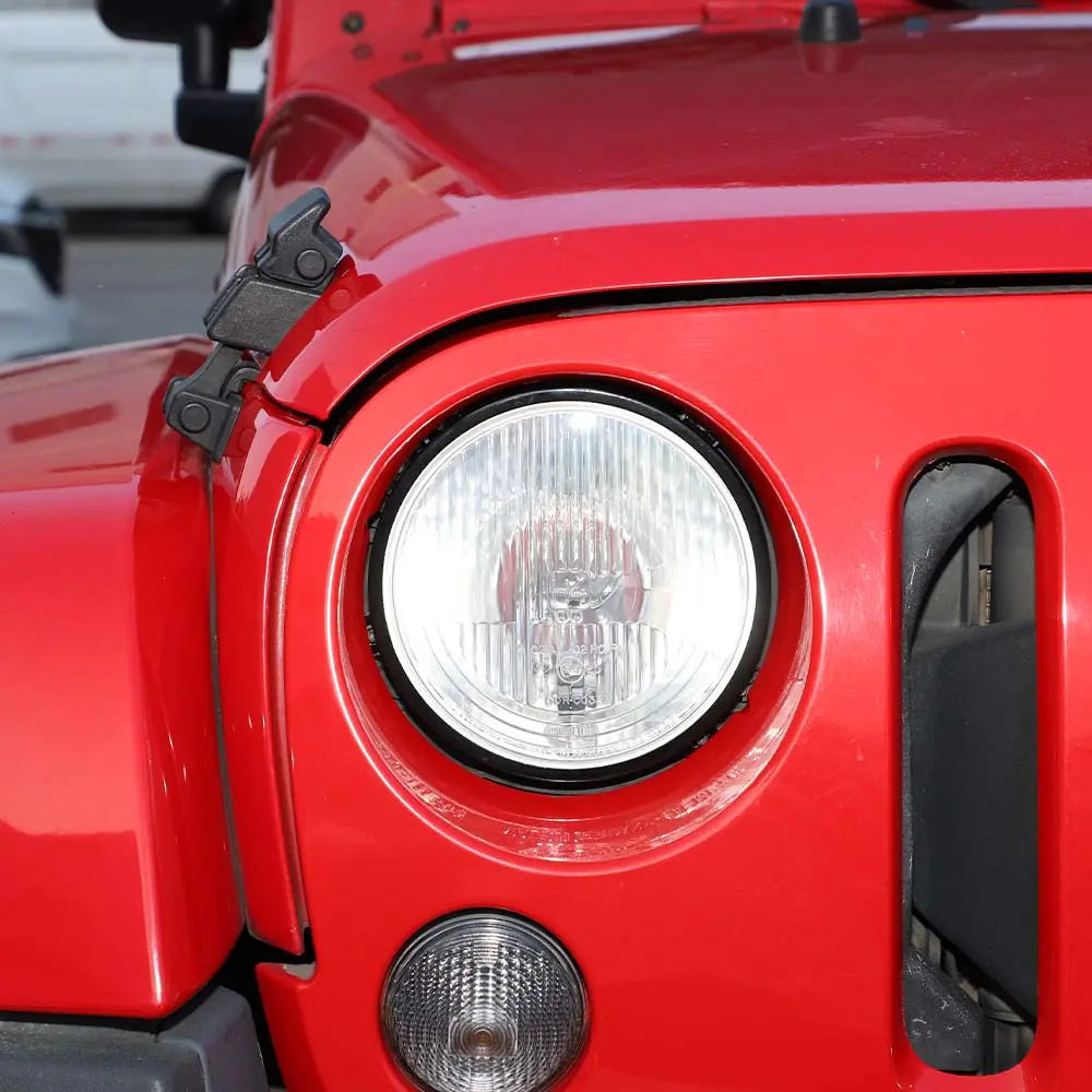 For 2007-2018 Jeep Wrangler JK 7'' Headlight Mounting Bracket Ring Trim Bezel
