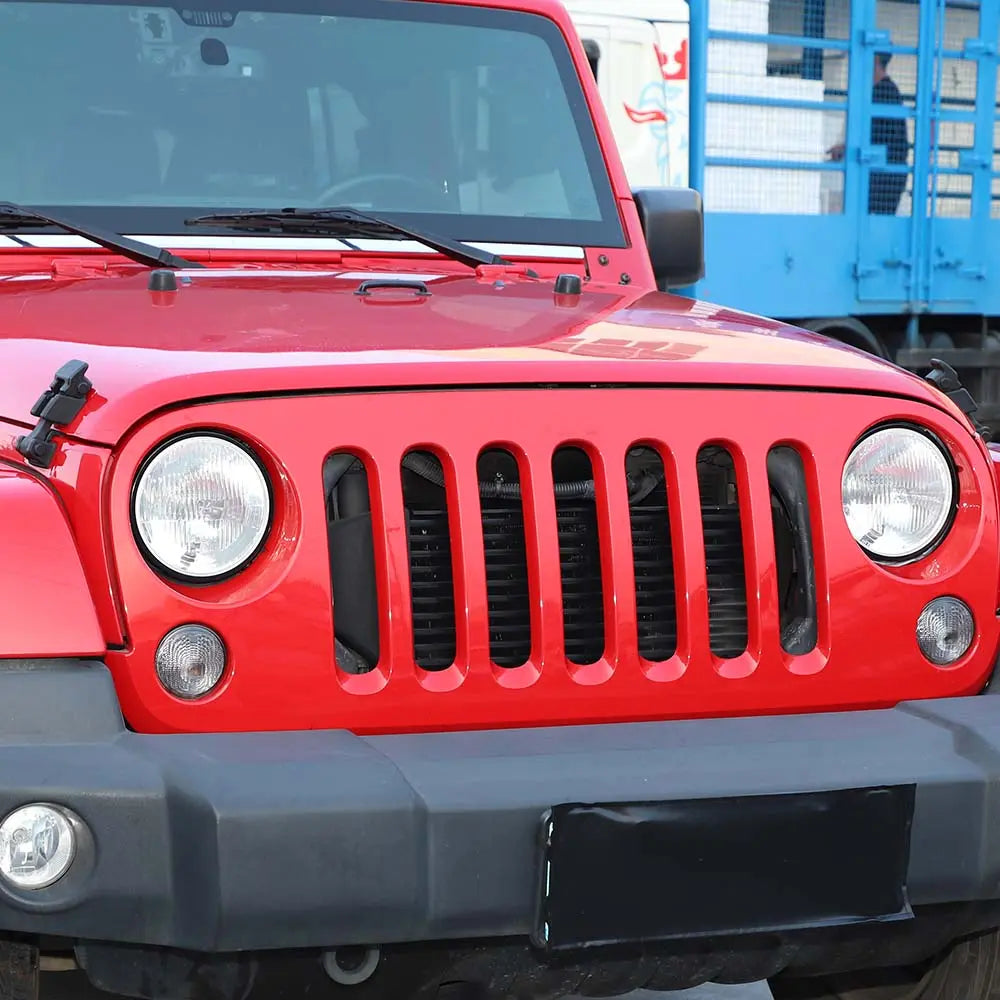 For 2007-2018 Jeep Wrangler JK 7'' Headlight Mounting Bracket Ring Trim Bezel